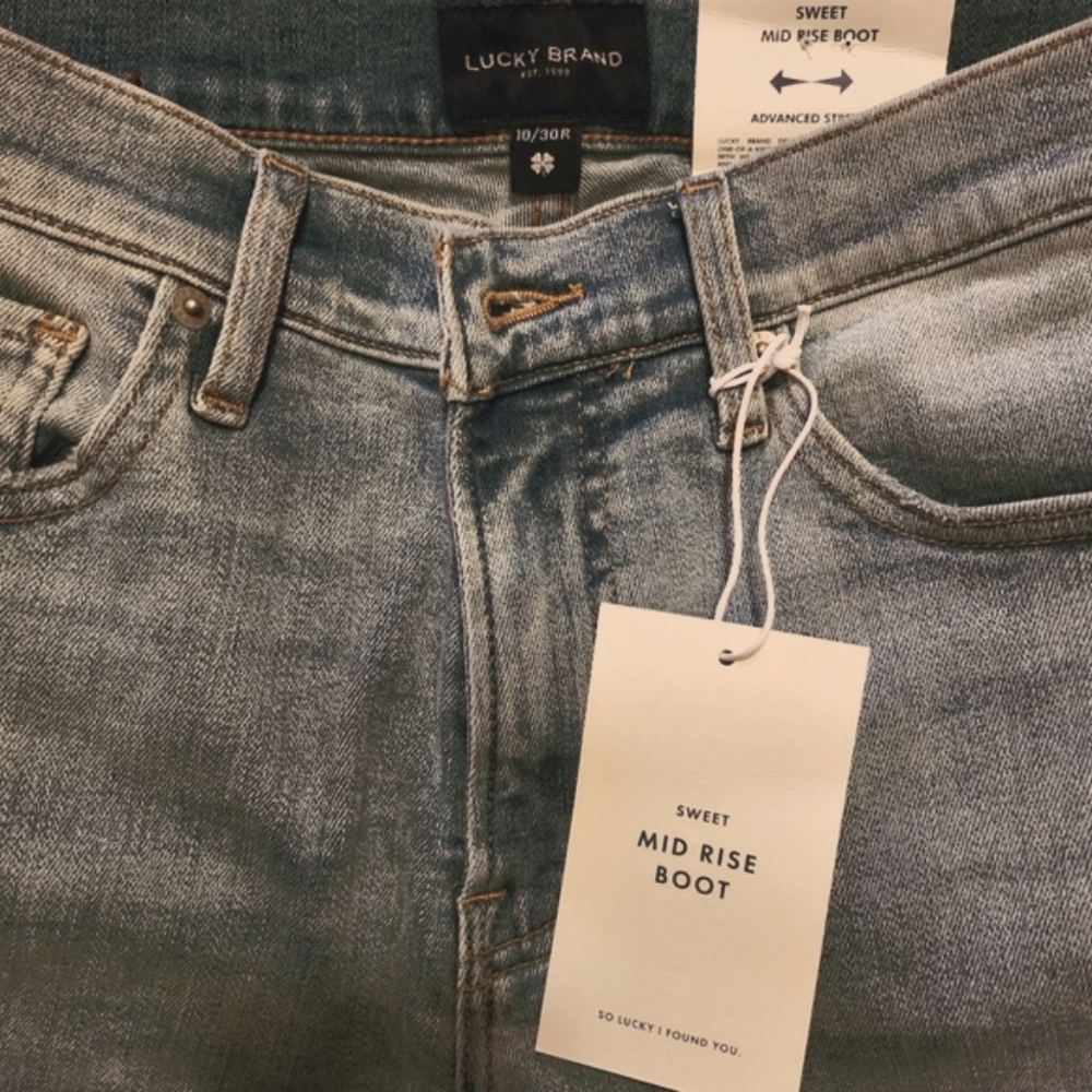 NWT Lucky Mid Rise Jeans size 10